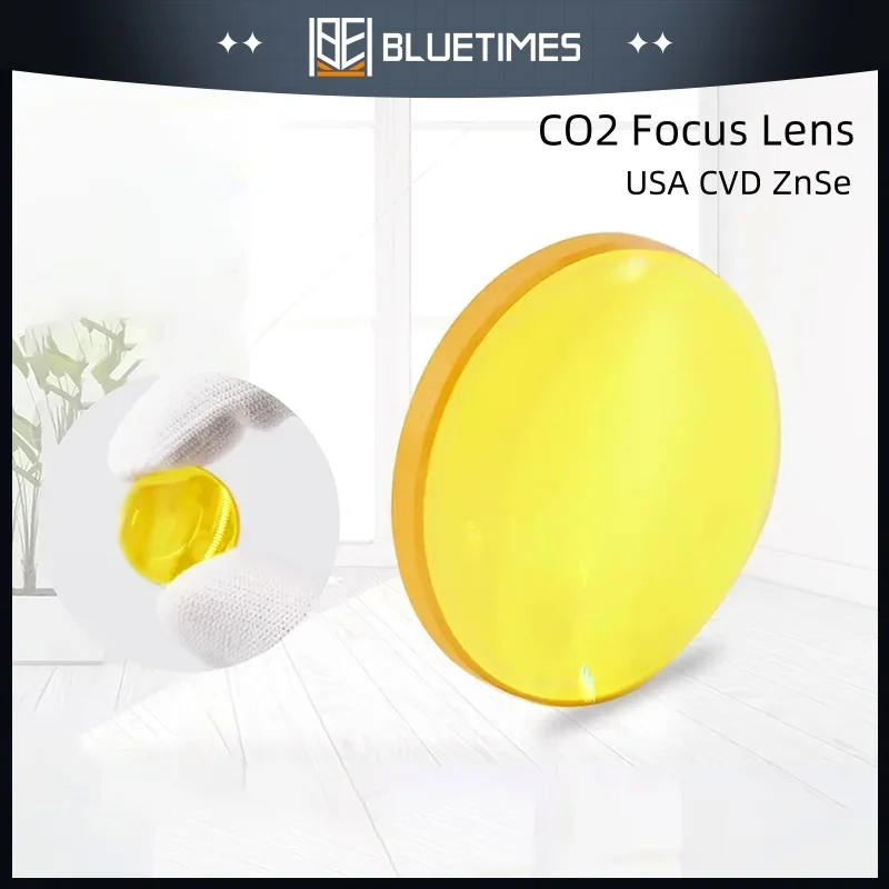 

BLUETIMES ZnSe USA CVD Focus Lens DIa. 12/15/18/20/22/25/28mm FL 38.1-190mm for CO2 Laser Engraving Cutting Machine Focus Lens