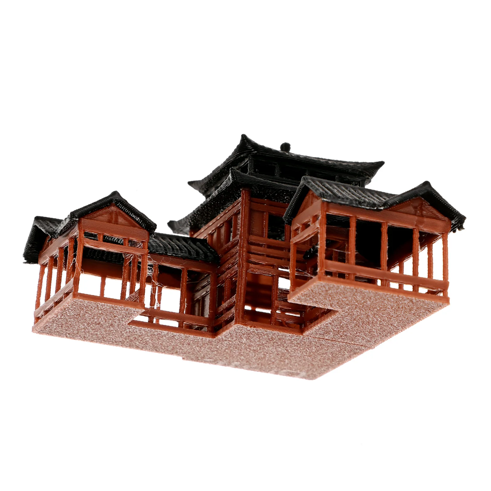 Home Decorations Micro Landscape Garden Traditional Inn Building Model Crafts Coffee Plastic Statue Exquisite