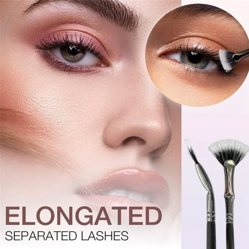 AD-Обчатая щетка для ресниц, веерная щетка для инструмента для разделения ресниц, расческа для верхней и нижней части глаз