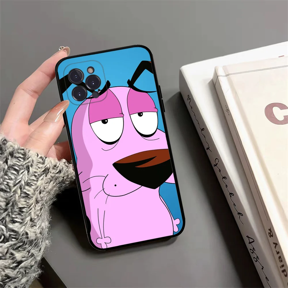 D-Dog-Courage-The-Cowardlys Phone Case For iPhone 15 14 13 12 Mini 11 Pro XS Max X XR SE 6 7 8 Plus Soft Silicone Cover image 2