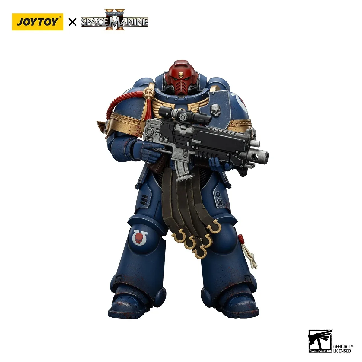 Em estoque joyto toy warhammer40k 1/18 espaço fuzileiros navais figura de ação ultramarines tenente zumbido colecionadores edição figuras brinquedos