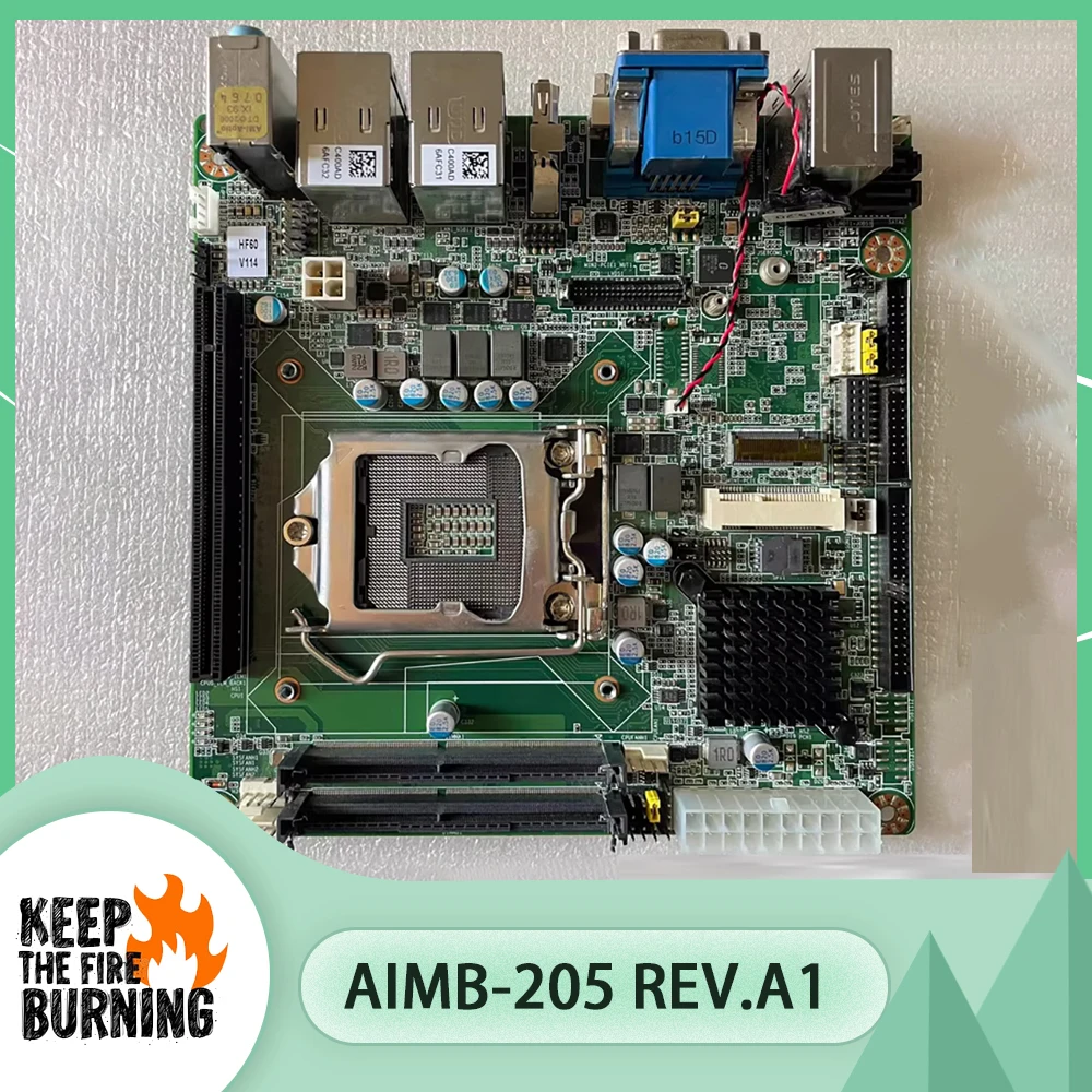 For Advantech Industrial Control Motherboard AIMB-205G2 AIMB-205 Rev.A1