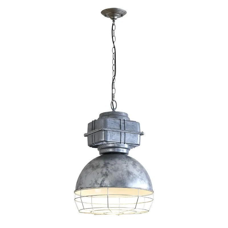 Medieval American industrial wind cast aluminum chandelier, restaurant bar retro living room clothing store creative lamps