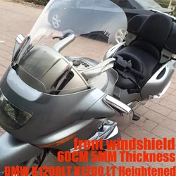 New Motorcycle Clear Windshield Windscreen Front Deflector Airflow For BMW K1200LT K1200 LT Heightened 60CM 5MM Thickness