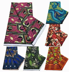 Nigerian Wax Fabric Newest Design Ankara African Wax Fabric DIY Print Polyester Material Tissu For Women Cloth Dresses Sewing