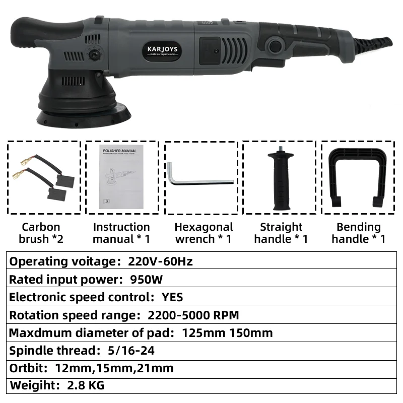 

Hot Sale Hot Selling Car Body Polisher Car Tool Dual Action Polisher Professional Electric Tool for Polishing Waxing