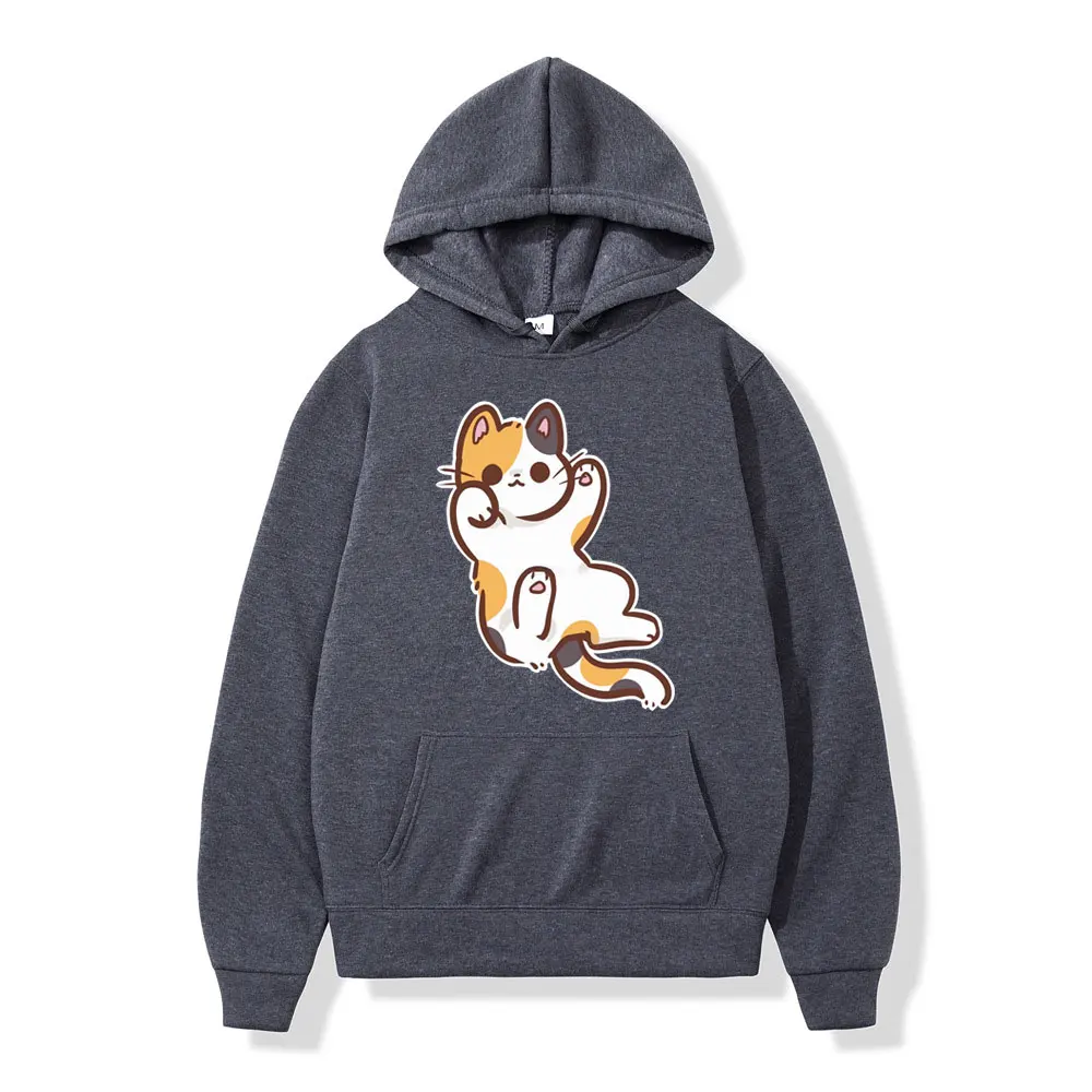 2023 Hot Sale Funny Kitty Graphics Print Hoodie Autumn Winter Long Sleeve Tracksuit Coat Men Women Street Fashion Loose Hoodies