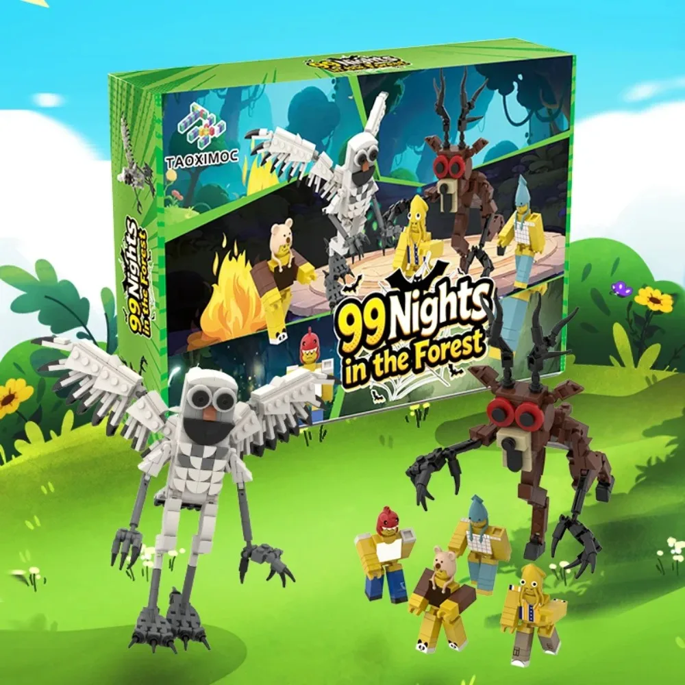 Original 99 Nights in The Forest Building Block Set Toys Assembly Model Home Decor Collection Bricks for Kids Navidad Gifts