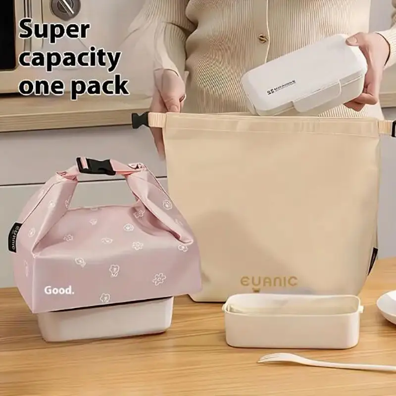 1 قطعة حزمة الغداء معزول بينتو حقيبة الألومنيوم احباط Lunchbox الجليد حقيبة المحمولة عشاء نزهة تخزين المواد الغذائية حقيبة يد #2