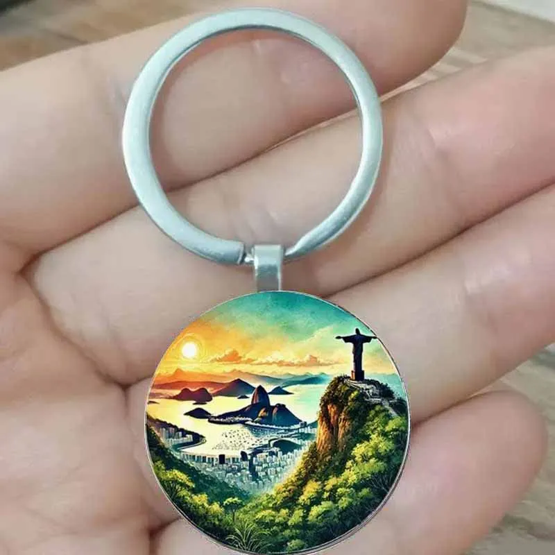 

Circular zinc alloy anniversary and holiday gifts. South American style design