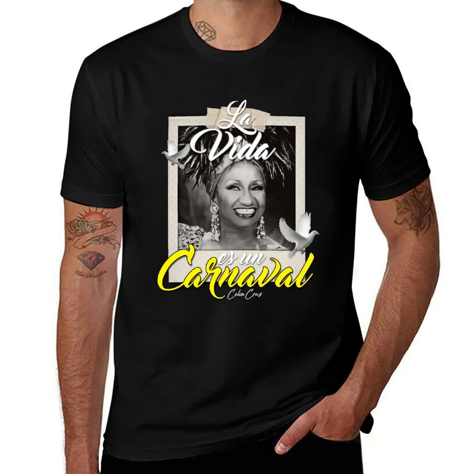 

La Vida es un Carnaval Celia Cruz T-Shirt t shirts designer t shirt men 100% cotton luxury brand T-Shirt