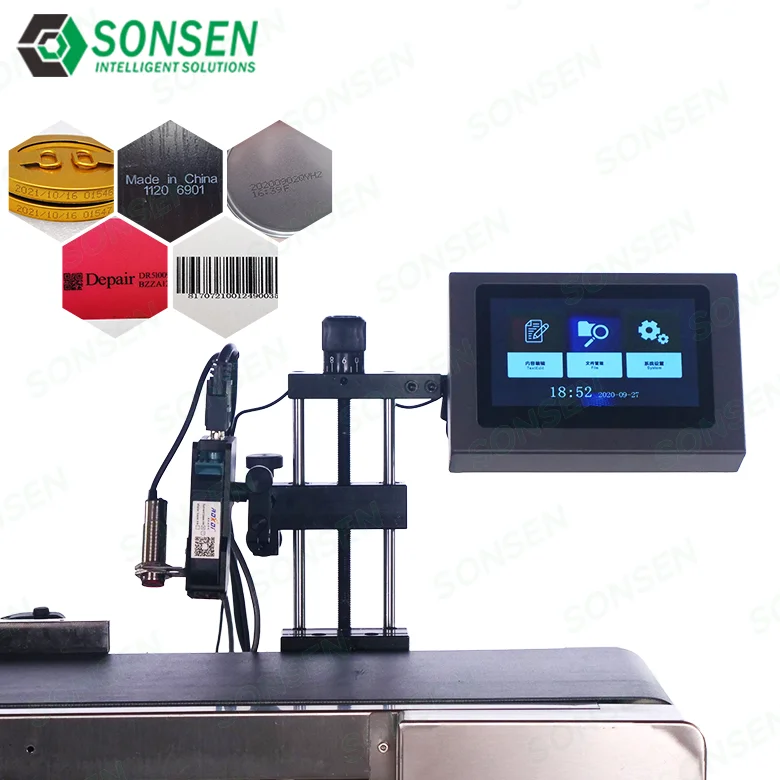 25.4mm Desktop Inkjet Printer for  Concave-Convex Cap Production Bottle Date High-Speed Coding Machine