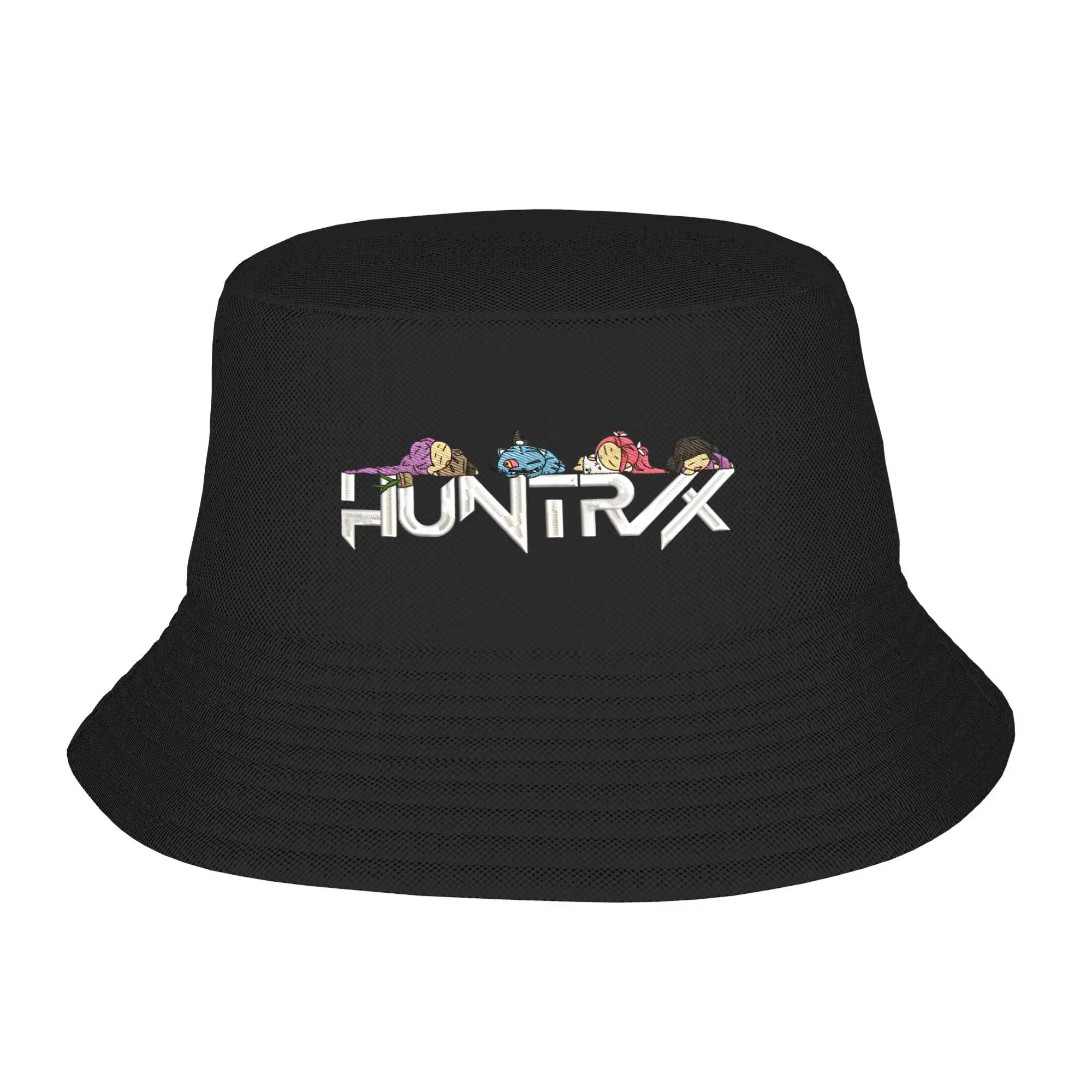 

Мужская и женская шляпа-ведро с анимационной лентой Huntrix, складные рыбацкие шапки, весенние ретро туристические шапки для путешествий, уличная шляпа с козырьком на заказ