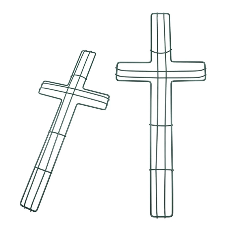 Croix conception CRES COMMESSEMENTS MÉTAL FIL BASE COURRICE POUR LES FORMES FOLLAGE CARAL CROST CROIT PORTE