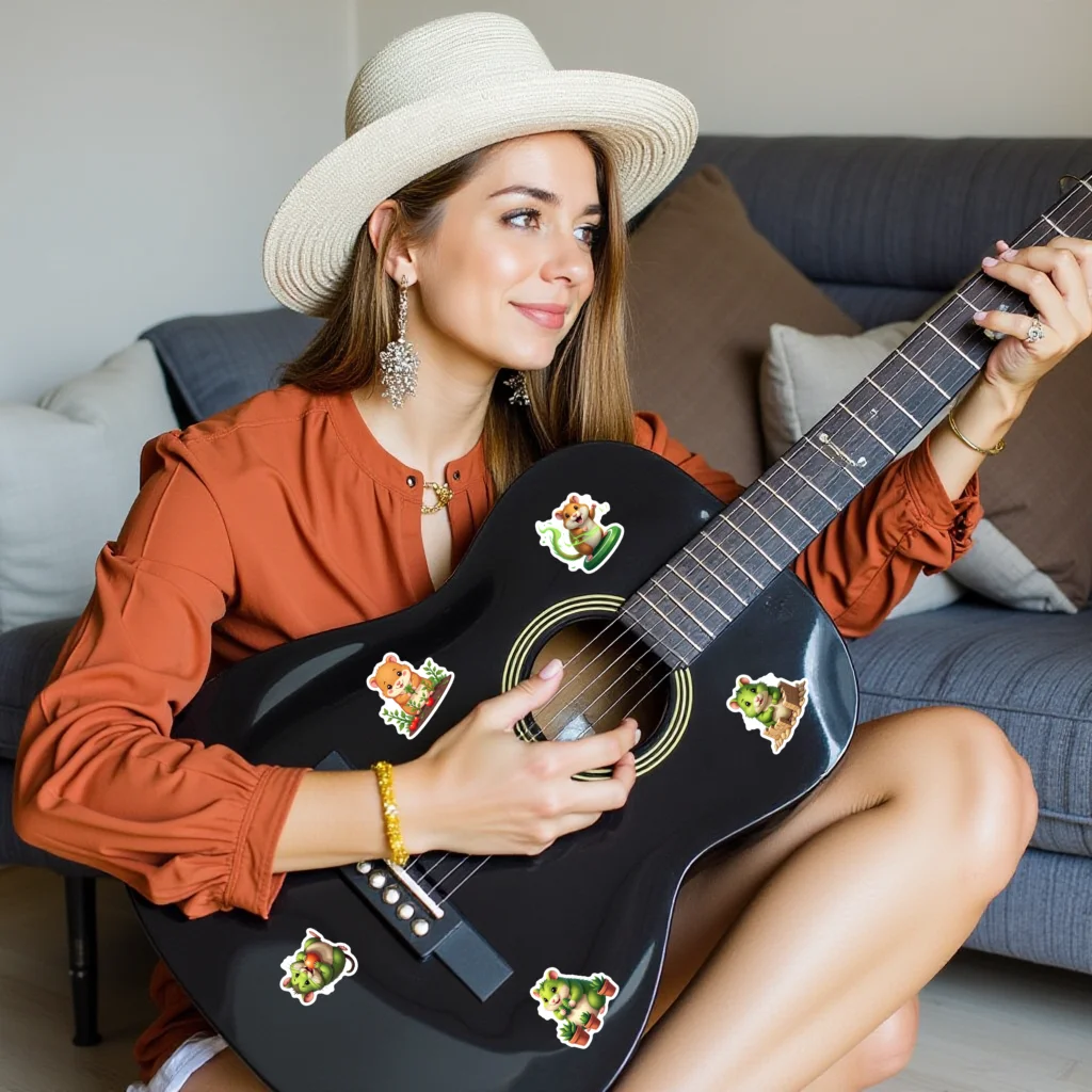 35 قطعة-100 قطعة ملصقات حية لطيف ملصقات صناعة يدوية ملصق حزمة DIY بها بنفسك الهاتف المحمول سجل القصاصات الدراجة دفتر الأمتعة الهاتف المحمول #6