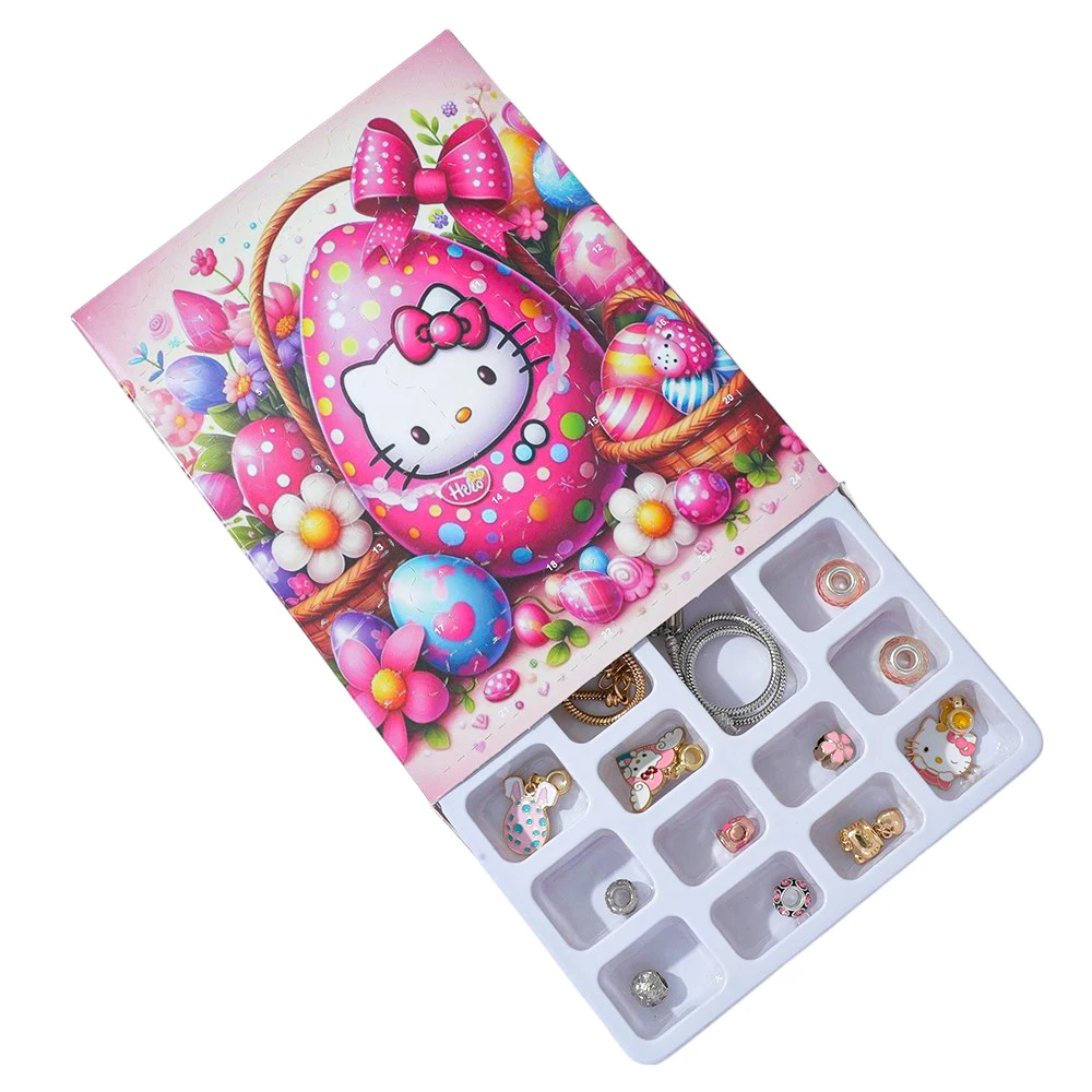 Kawaii Cartoon HelloKitty DIY Armband Emaille Anhänger Perle DIY Blind Box Kreative Spielzeug Schmuck Zubehör Geschenk für Kinder