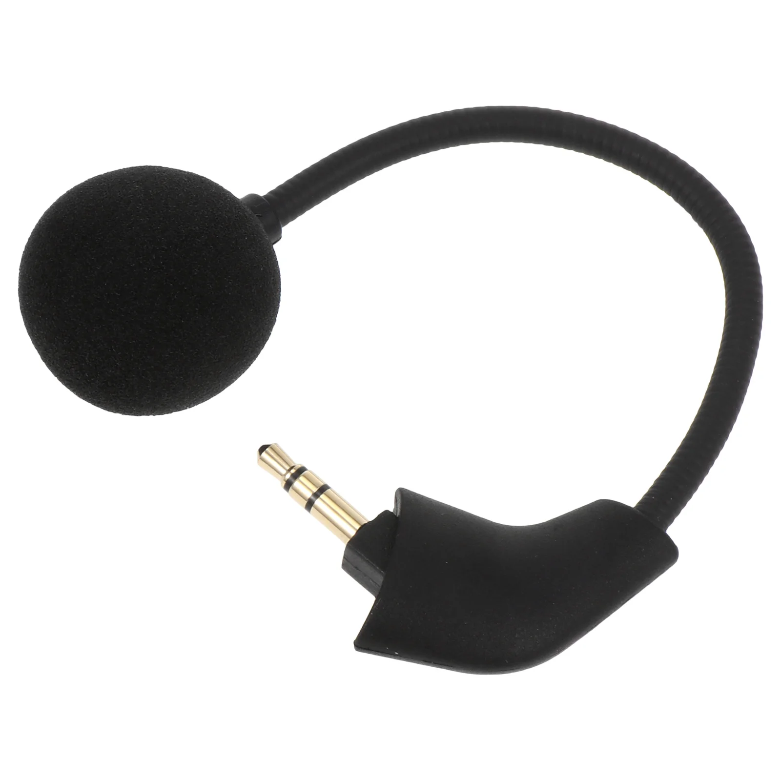 

1pc Gaming Headset Microphone Inline Flexible Angle Voice Amplifier 3-Pole Stereo Clear Sound For Home Office Internet Cafe Work