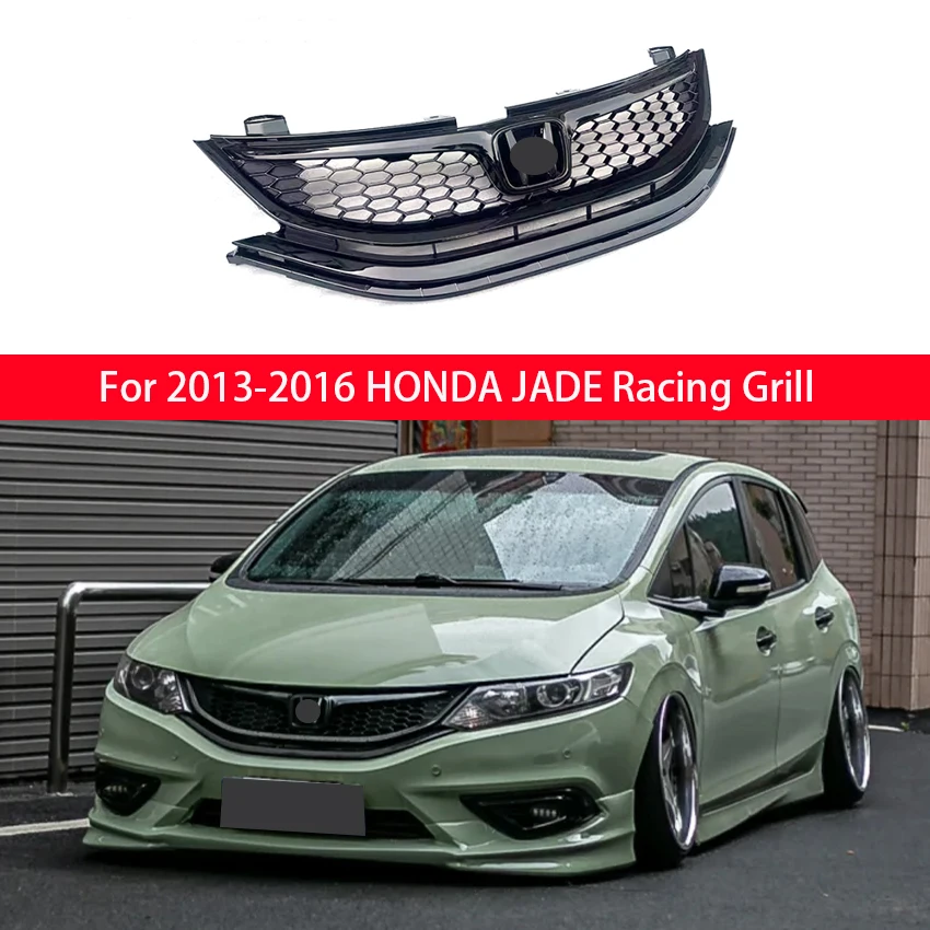

For 2013 2014 2015 2016 Honda JADE Front Bumper Hood Mesh Grills Front Bumper Grille Racing Grill Body Kit