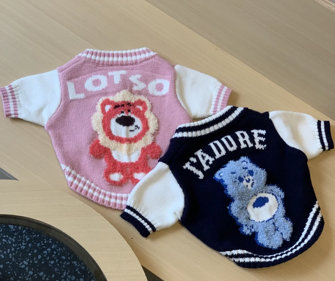 Soft Cotton Sweater for Pets, Small Dog Clothing, Cute French Fries Printed, High Quality Design Jacket for Cats and Animals