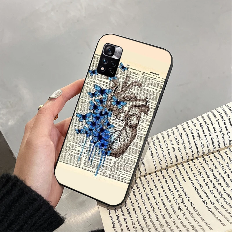 Human Ananatomy Body Biology Phone Case For Xiaomi Redmi note 13 12 Pro 11S 11 10 Pro 10S 12S Redmi 13 10 13C