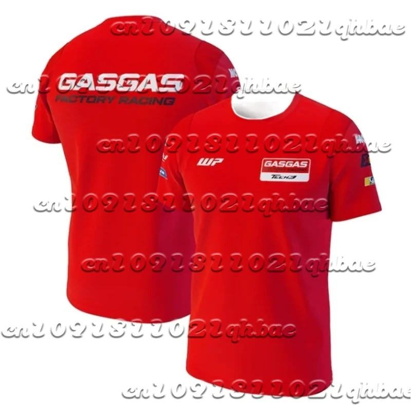 

Summer Outdoor Motorcycle Riding Suit GASGAS Boutique Fashionable Breathable Quick Drying Men's Casual Sports Round Neck T-Shirt