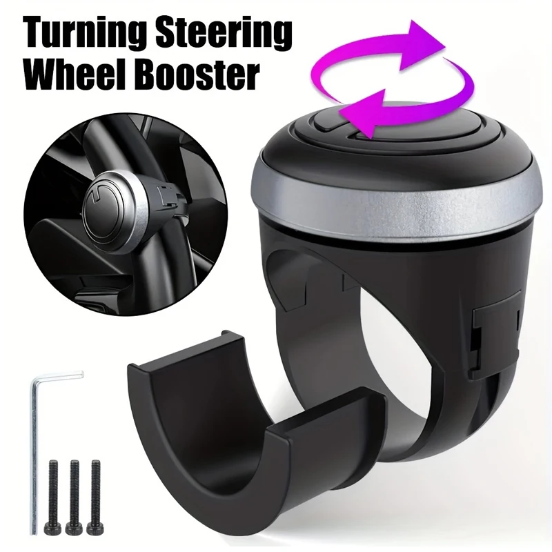 360 graden rotatie auto universele metalen lager spinner knop balvormige stuurwiel booster handvat booster