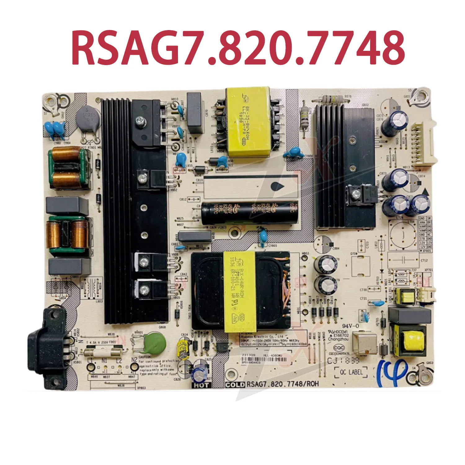 

RSAG7.820.7748 Original RSAG7.820.8349 HZ43A65 H50E3A HZ55A57 HE65E3A TV Power Board RSAG7.820.8349