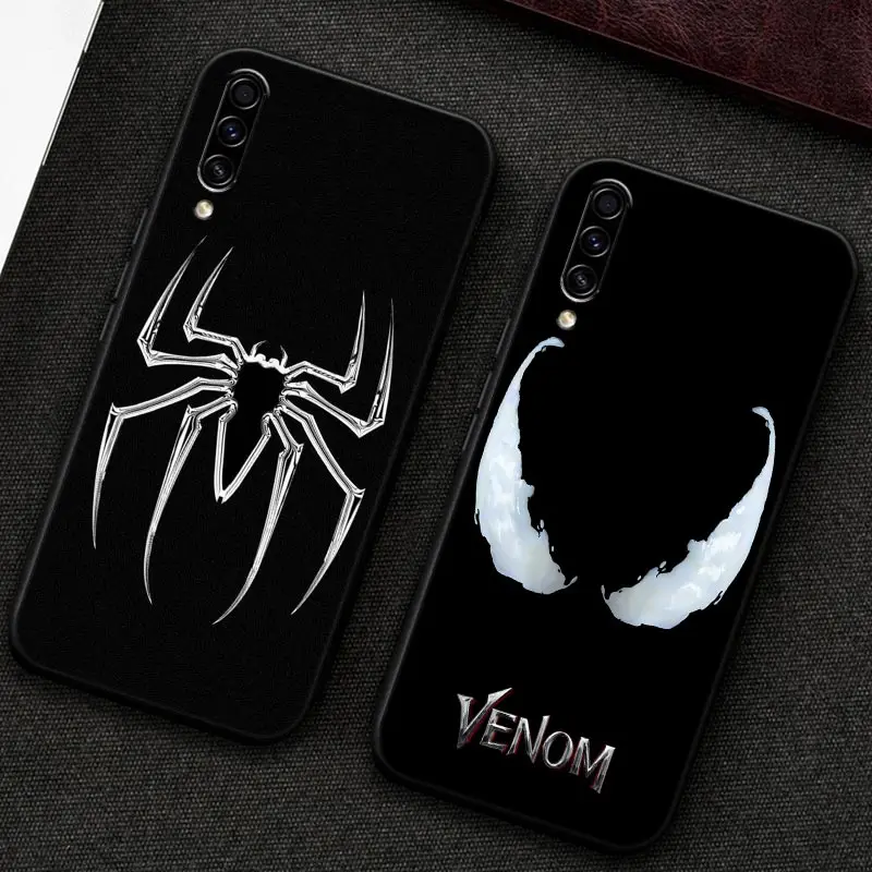 Spiderman Venom Logo Marvel Case For Samsung Galaxy A30 A30S A50 S A20E A20 A40 A70 A10 Note 8 9 10 20 Ultra Silicone Back Cover