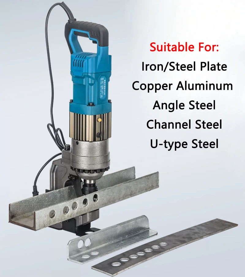 

Electric Hydraulic Punching machine CPM-25 Angle Steel/Channel Steel Puncher Copper Aluminum Plate Hole Opener 10mm Thick