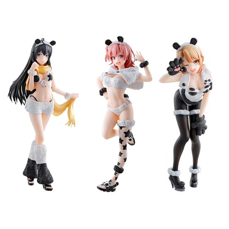 

In stock Anime Figure Yukinoshita Yukino and Yuigahama Yui Models 19Cm Pvc Anime Figure Periphery Collection Models Series Toy