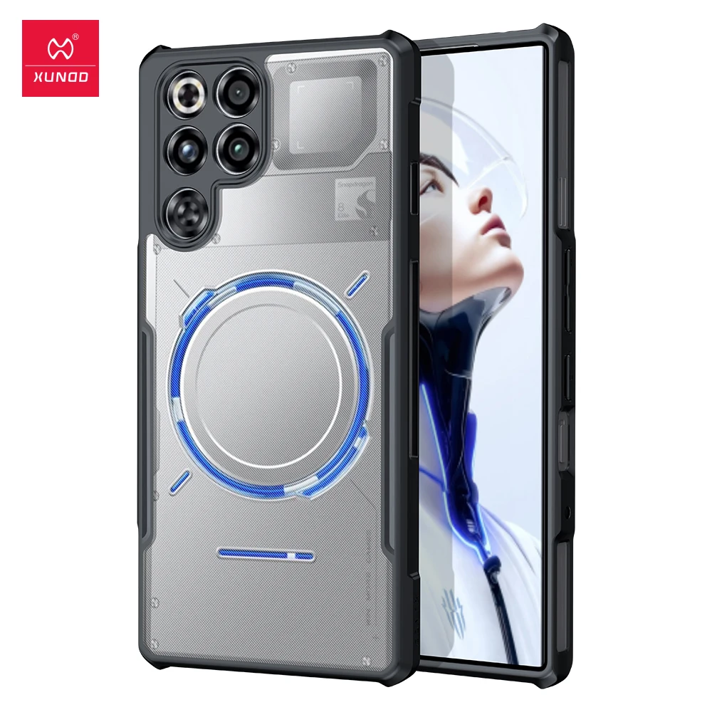 حافظة Xundd لهاتف Nubia RedMagic 11 Pro Red Magic 11 Pro Plus وسادة هوائية لحماية الكاميرا مضادة للسقوط من الأكريليك وغطاء خلفي من البولي يوريثان