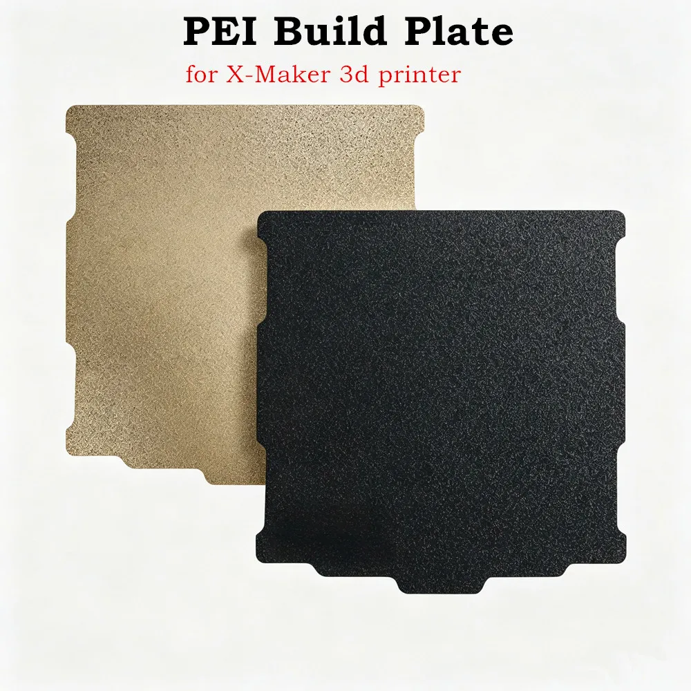 For X-Maker PEI Build Plate 178x184mm Double Sided Textured PEI Flexible Spring Steel Sheet Easy Remove Magnetic Print Bed