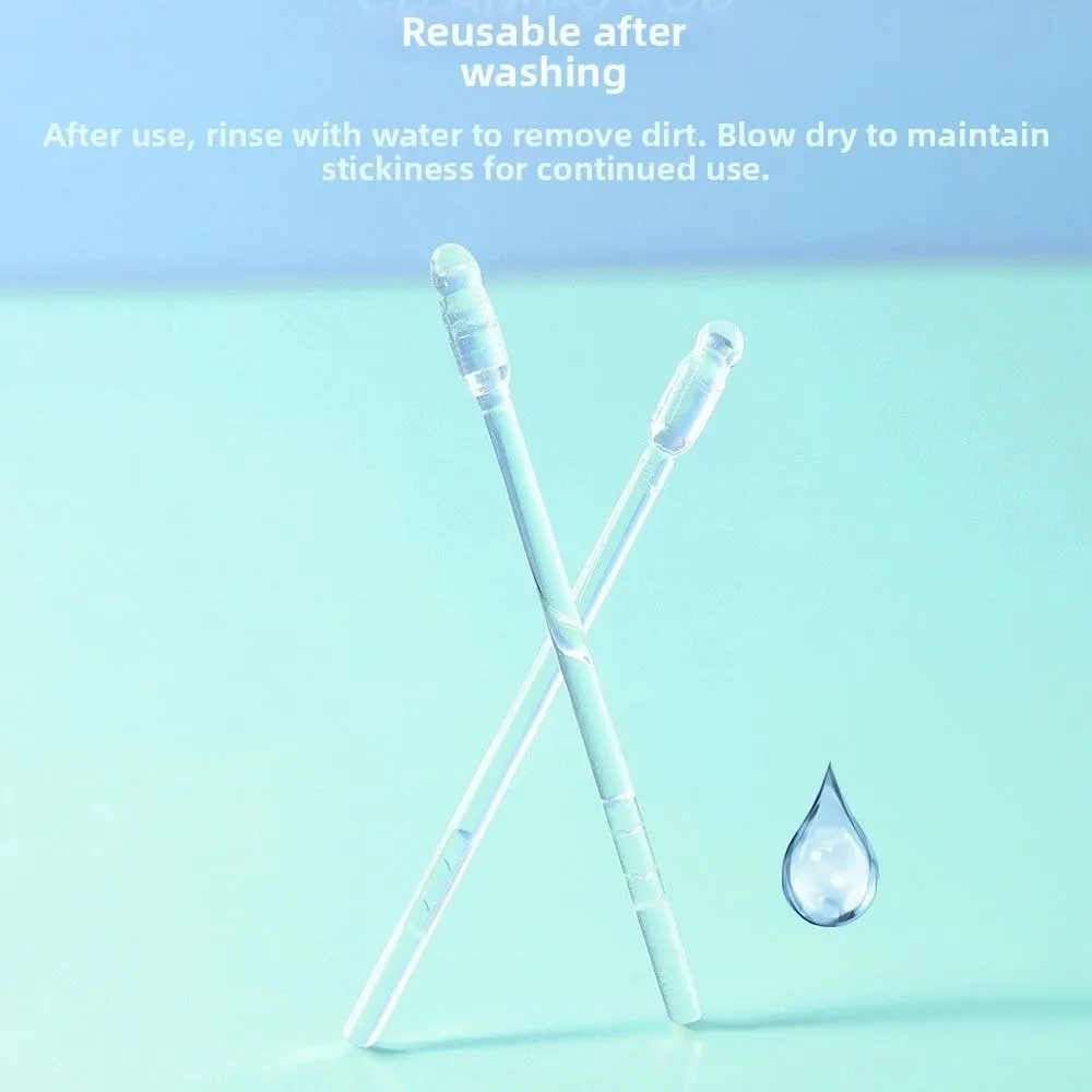 Nuevos hisopos desechables para los oídos, limpiador de oídos, eliminador de cera de los oídos adhesivo suave, herramienta de eliminación de cera de los oídos para ancianos, adultos y niños
