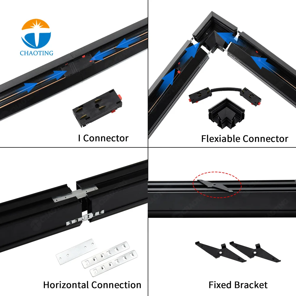 Bestselling Europe Aluminum Rail Spot Lighting Smart Tuya Wifi Bluetooth Zigbee Magnetic Track Light Track For Stretch Ceiling