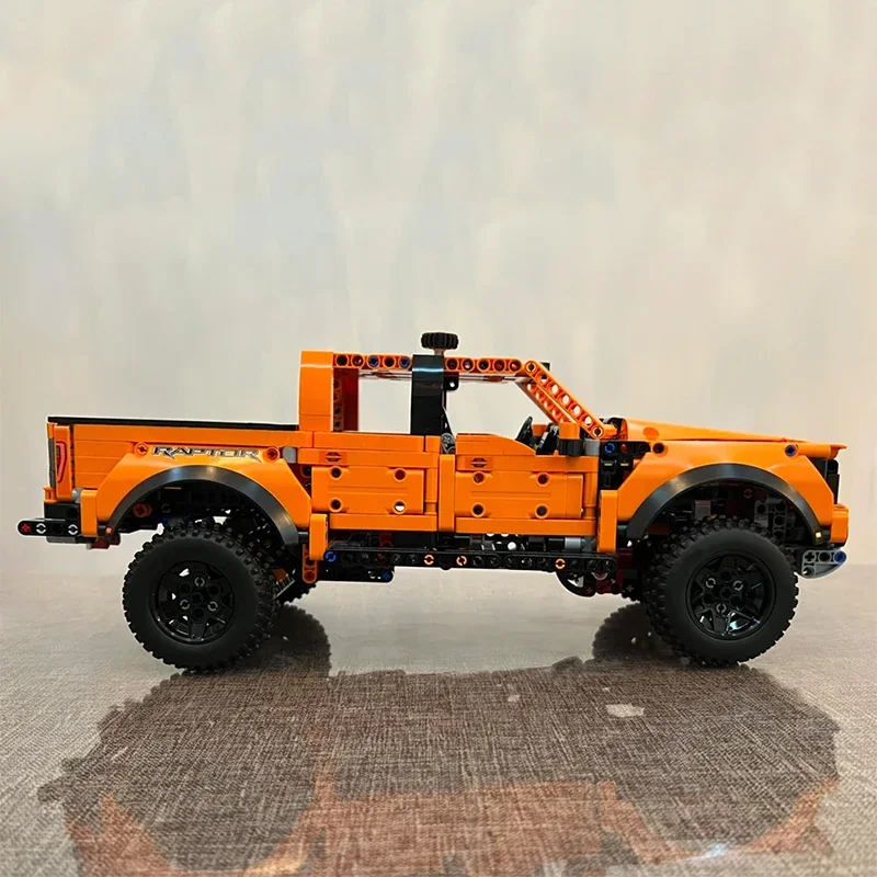 Technical Ford F150 Raptor Truck Car Building Blocks Pick Up Racing Sports Car Assemble Brick Vehicle Toy Gift For Kid Boy Adult