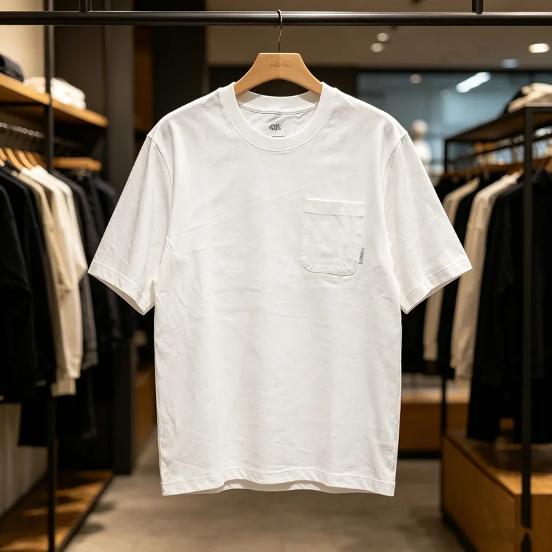 Print Tag Madness Mdns Pockets T Shirt Solid Color White Gray Tee Men Women City Boy Office Commuter Short Sleeve Loose Tops Tee