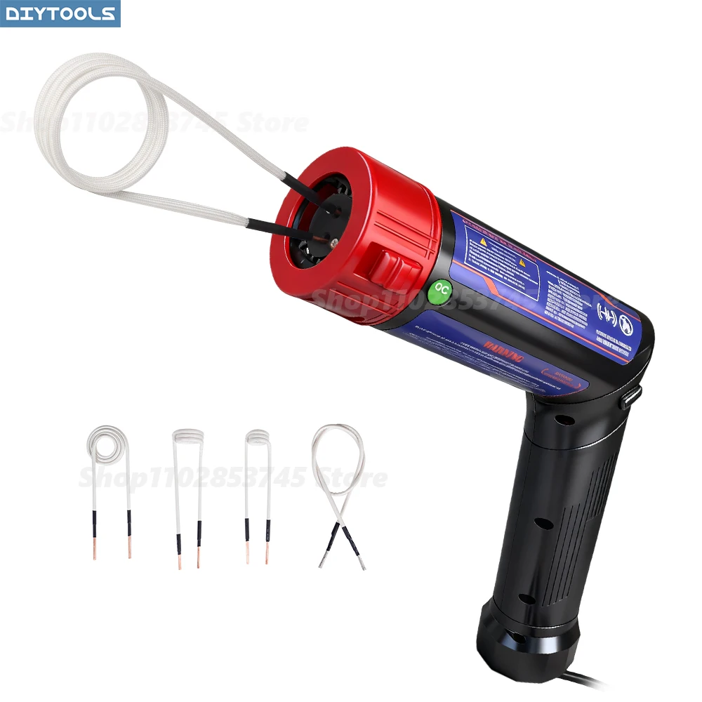 

Беспламенный магнитный индукционный нагреватель, комплект, 4 катушки, 1700 Вт, мини-ручной высокочастотный электромагнитный инструмент, автомобильный 110 В/220 В, новый