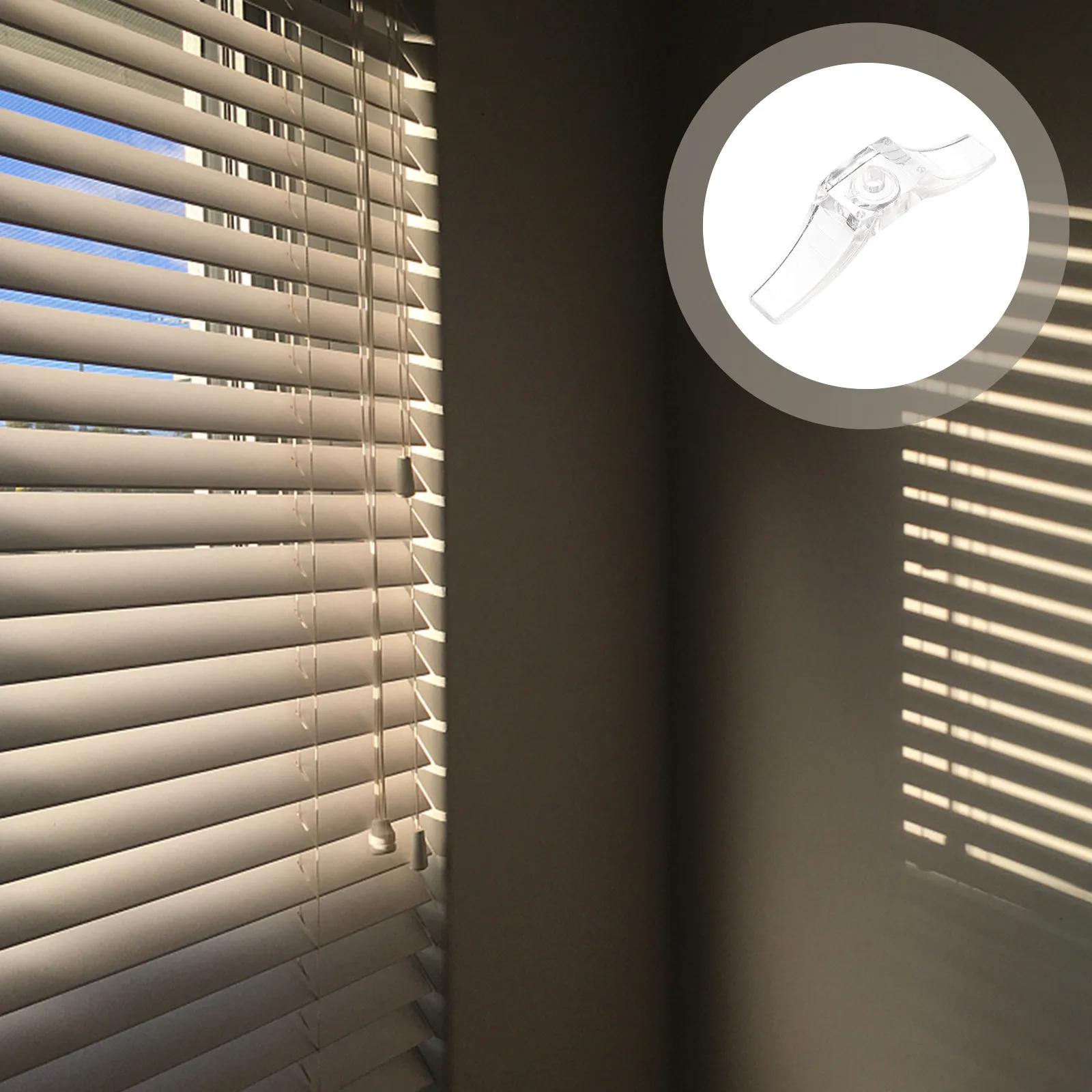 

12 шт. Прозрачные низкопрофильные фиксаторы для шнура жалюзи, безопасные держатели для шнура штор и жалюзи