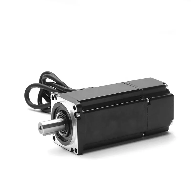 High Performance 60mm Motor Flange 400W Nema24 220vac 3phase 1.27nm AC Servo Motor and Driver for Automatic Equipment