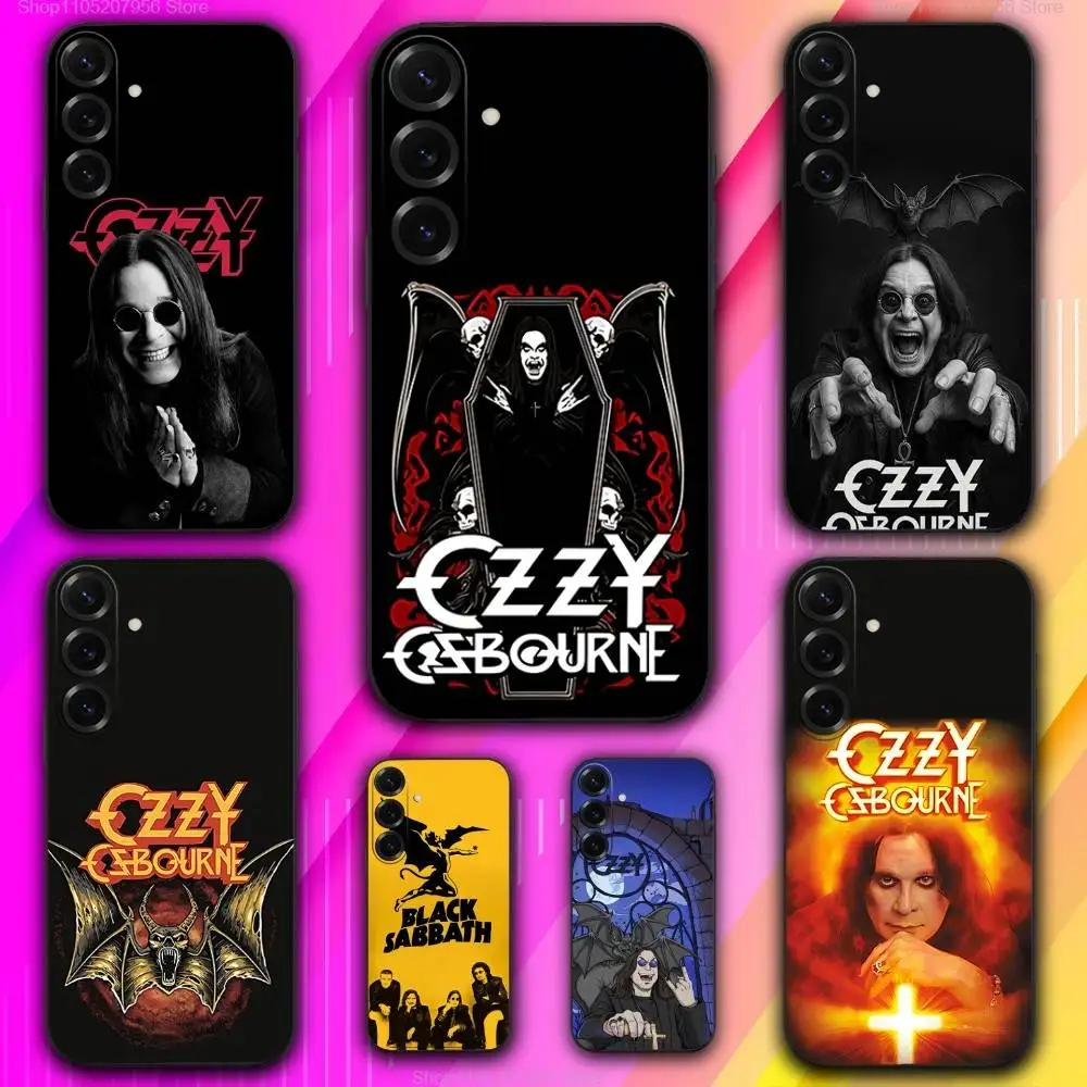 

B-Black Ozzy S-Sabbath Phone Case For Samsung A 73,72,71,53,52,51,41,40,30,22,21,13,12,Note 20,10,9 Ultra Pro 5G Soft