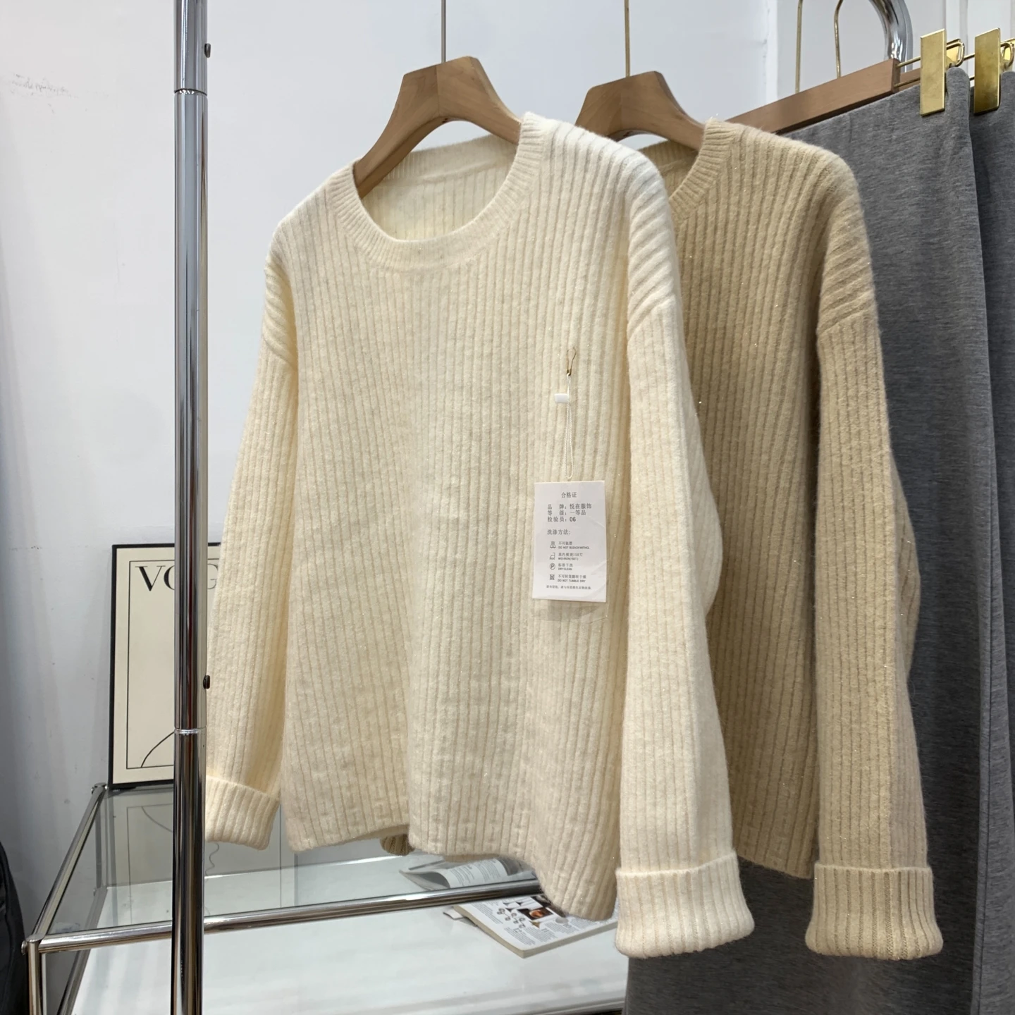 

Faionable корейский свитер Pure Color Long Sve round Ne, осень-зима, Новое поступление, универсальный Ele Sweet Sle Kn...