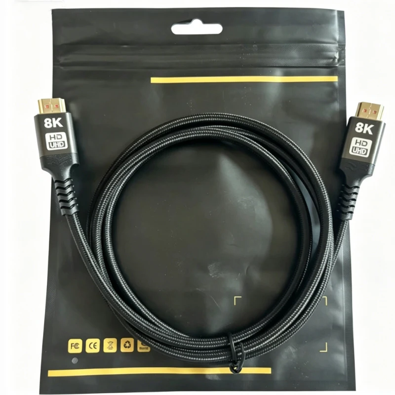 8K USB-C-auf-HDMI-2.1-Kabeladapter, 8K 60Hz Typ-C-auf-HDMI-Kabel | Thunderbolt 3 kompatibel | Für Laptop/Tablet/Monitor (1/2/3M) – Detail 7