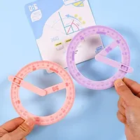 360 Degree Activity Protractor Student Angle Reader Drawing Tool Kid Teaching Materials Right Angle and Acute Drawing Stationery