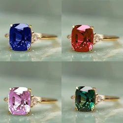 Fashionable European and American Exaggerated Personality Retro Ring New Ga Po Creatinine Jewelry Princess Engagement  Woman