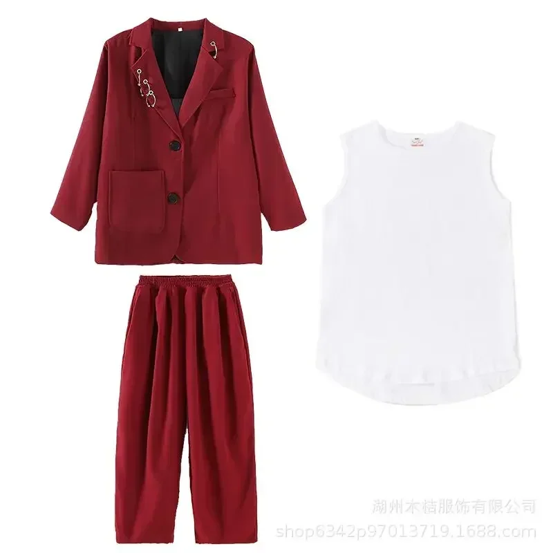 Kids Hip Hop Clothing Breaking Street Dance Costume Long Sleeves Suit Coat Pants Girls Boys Jazz Performance Clothes