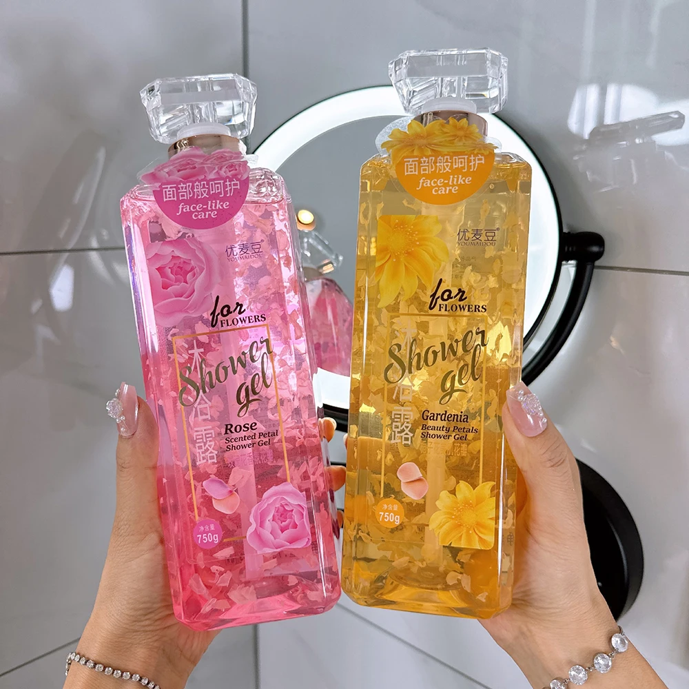 

Camellia Flower Petal Shower Gel Moisturizing Tender Smooth Whitening Body Wash Body Care Oil Control Refreshing Body Skin Care