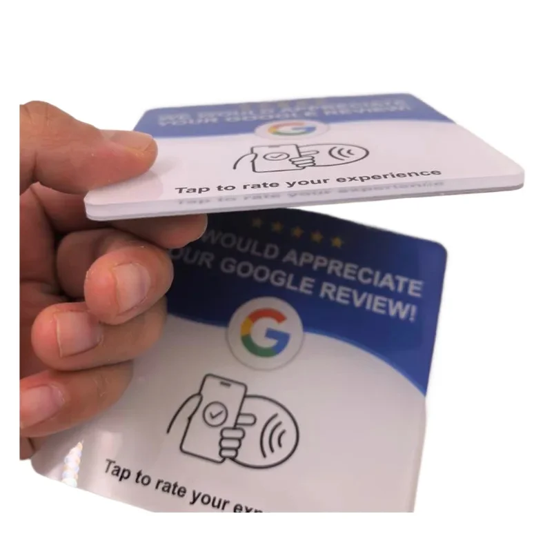 10Pcs Reusable Google Review Tap NFC Card Review Us On Google Programmable NFC Tap Card User-Friendly Time-Saving Factory Spot
