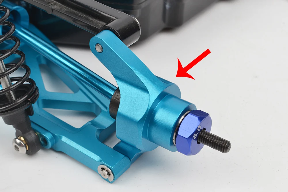 Aluminum TT-02B Front Rear Uprights Steering Arms Shocks Damper Stay for Tamiya TT02B Upgrades Parts 1/10 RC Buggy Chassis 54558