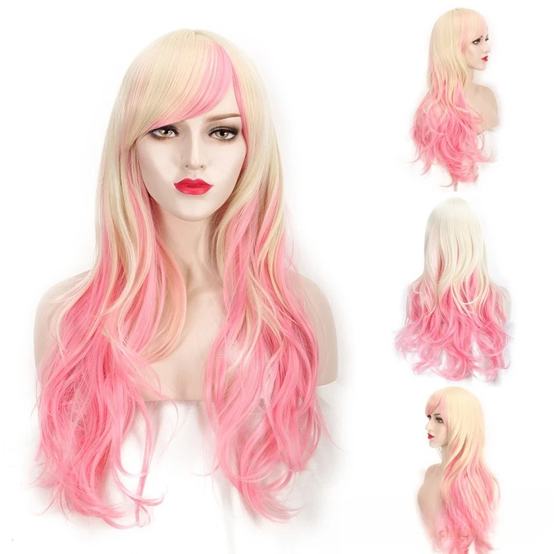 

Long Hair Full Curly Wavy Hair Party Costume Cosplay Wig