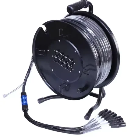 8/12/16/20/24/28 Channel XLR Snake Cable Trolley Snake Trolley 30M/50m Snake Audio Cable